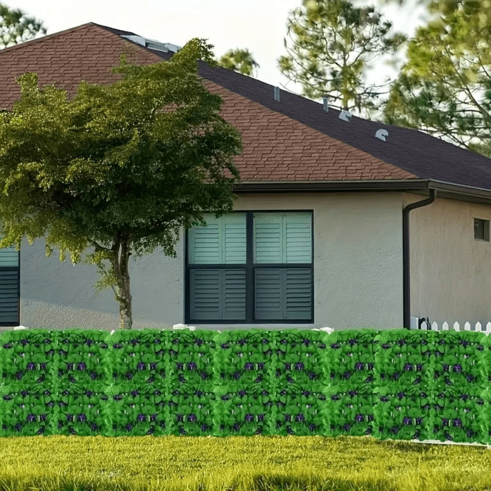 2-Piece Set Artificial Vine Privacy Fence with Added Privacy and Tool-Free Assembly detail image - detail view 4