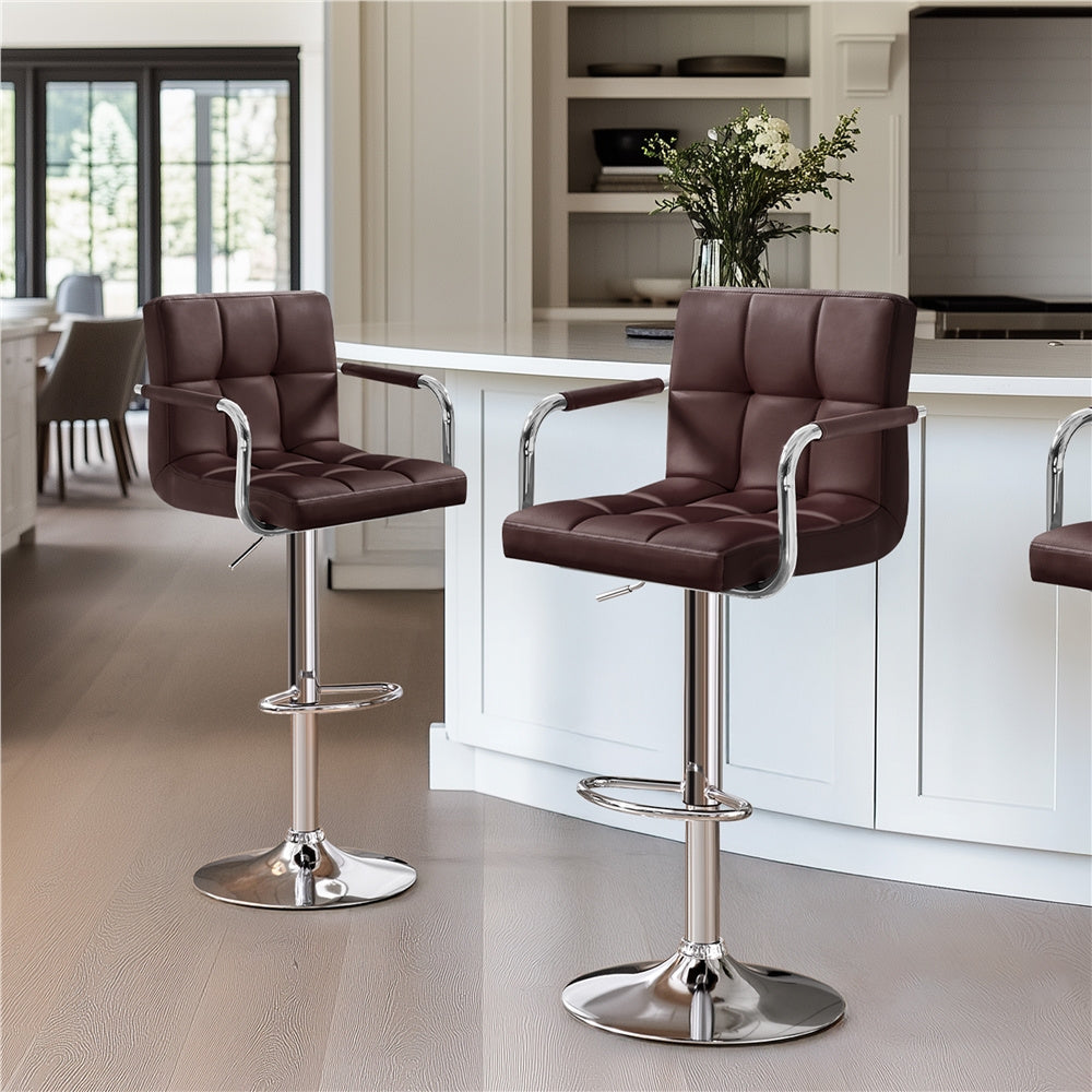 Bar Stool shown in the Brown, 2pcs option