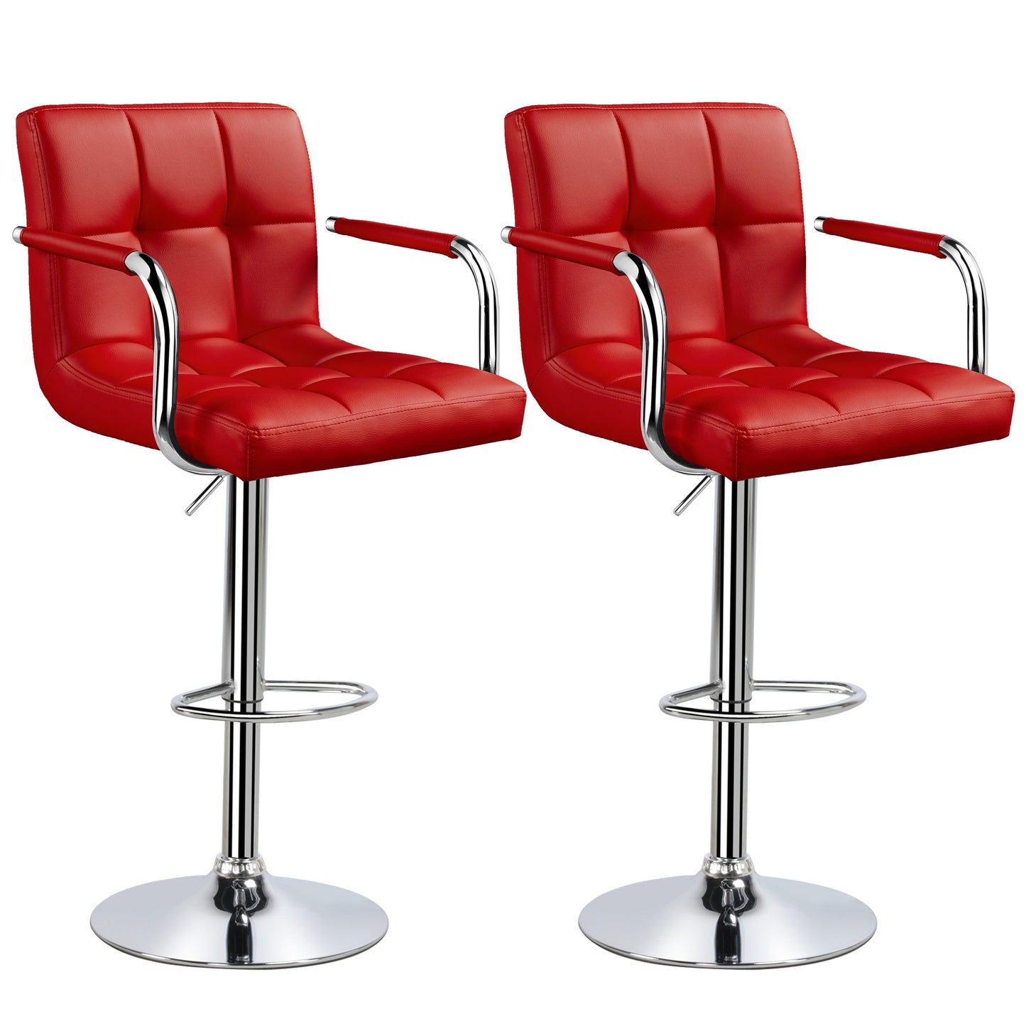 Bar Stool shown in the Red, 2pcs option
