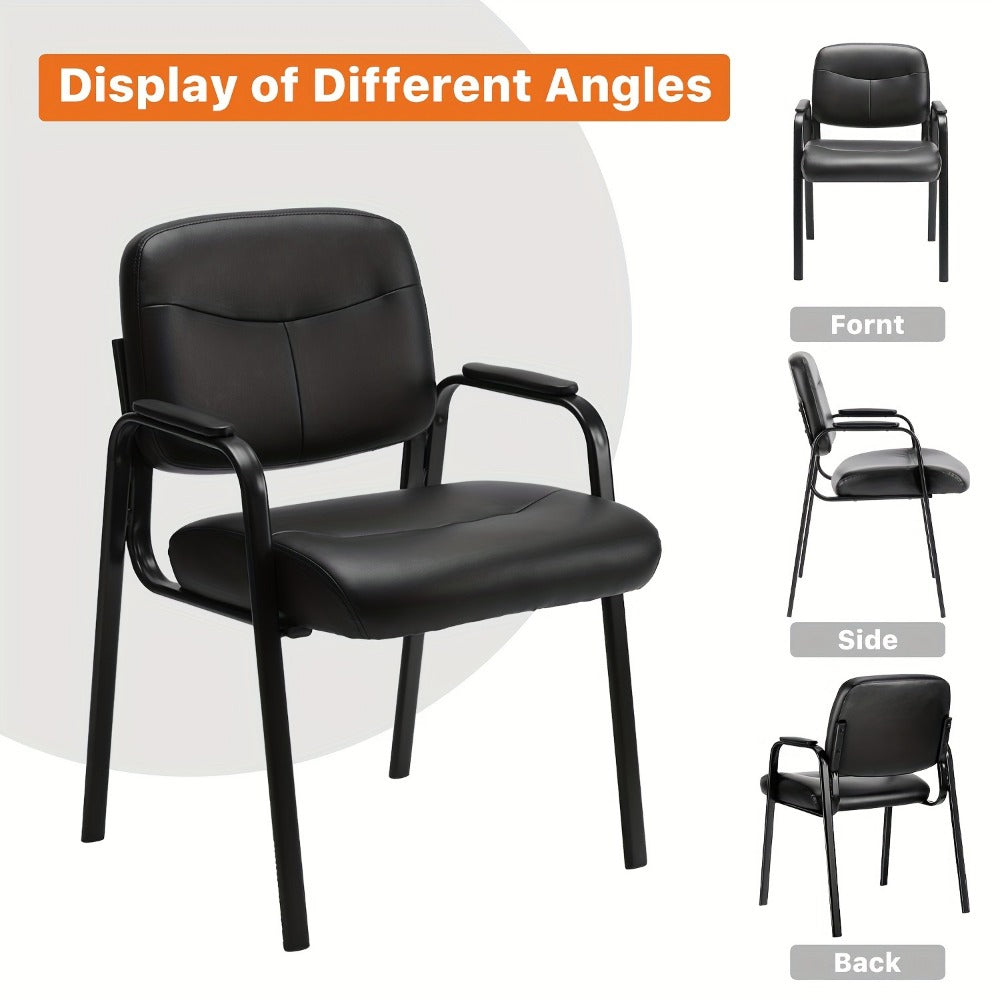 2-Piece Set Guest Chair with Armrests for Comfortable Everyday Seating in Living Room detail image - detail view 4