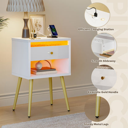 2-Piece Set Nightstand, Bedroom Side Table for Practical Everyday Home Use detail image - detail view 10
