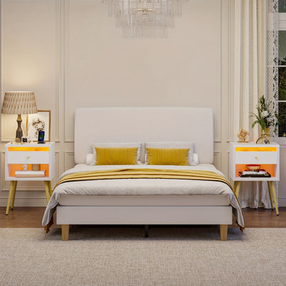 2-Piece Set Nightstand, Bedroom Side Table for Practical Everyday Home Use detail image - detail view 13