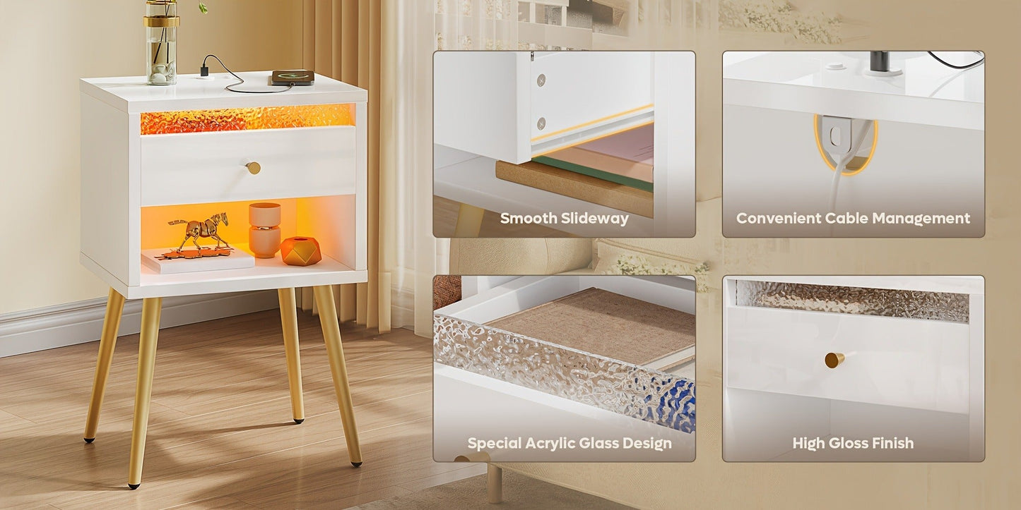 2-Piece Set Nightstand, Bedroom Side Table for Practical Everyday Home Use detail image - detail view 19