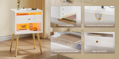 2-Piece Set Nightstand, Bedroom Side Table for Practical Everyday Home Use detail image - detail view 19