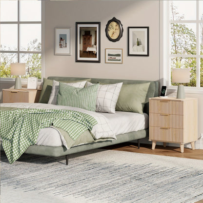 2-Piece Set Nightstand, Bedside Storage Table for Practical Everyday Home Use in Bedroom detail image - detail view 14