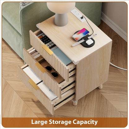 2-Piece Set Nightstand, Bedside Storage Table for Practical Everyday Home Use in Bedroom detail image - detail view 20
