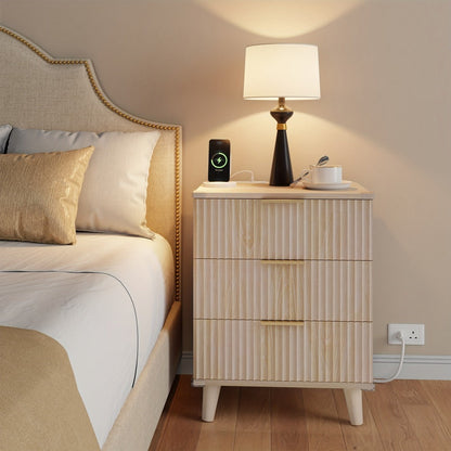 2-Piece Set Nightstand, Bedside Storage Table for Practical Everyday Home Use in Bedroom detail image