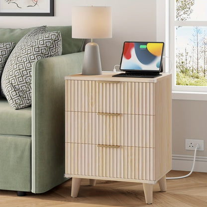 2-Piece Set Nightstand, Bedside Storage Table for Practical Everyday Home Use in Bedroom detail image - detail view 9