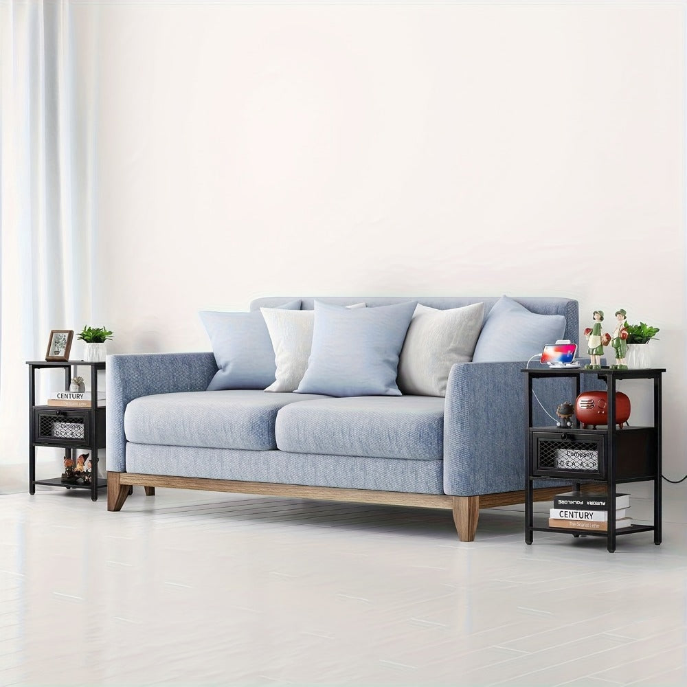2-Piece Set Nightstand, Bedside Table for Practical Everyday Home Use detail image - detail view 10