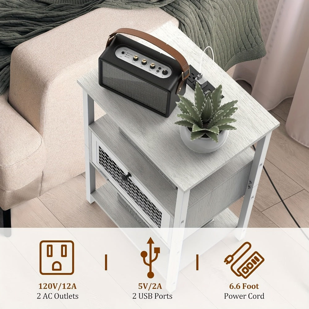 2-Piece Set Nightstand, Bedside Table for Practical Everyday Home Use detail image