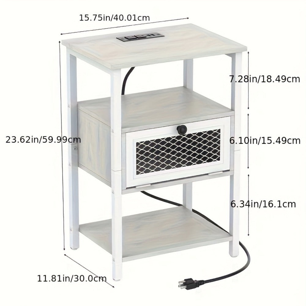 2-Piece Set Nightstand, Bedside Table for Practical Everyday Home Use detail image - detail view 4