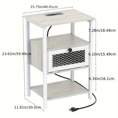 2-Piece Set Nightstand, Bedside Table for Practical Everyday Home Use detail image - detail view 4