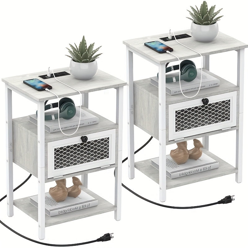 Nightstand shown in the White-2pcs option