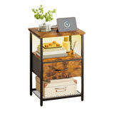 1pc-1 Drawer-Brown