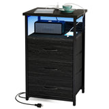 1pc-3 Drawers-Black Oak