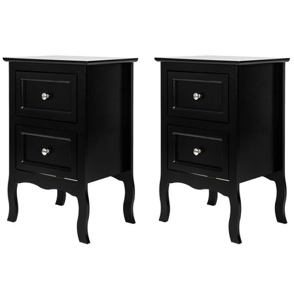 2-Piece Set Nightstand with Multiple Color Options, Bedside Storage Table detail image - detail view 7