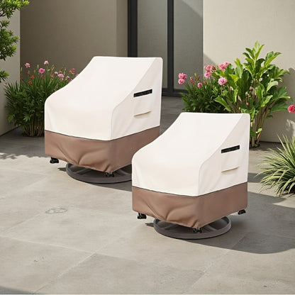 2-Piece Set Patio Furniture Cover with Waterproof Protection and Two Chairs Included detail image - detail view 7