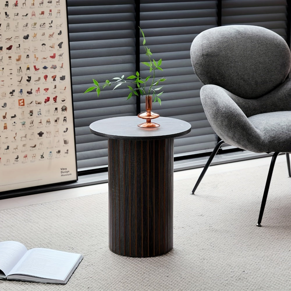 2-Piece Set Round Coffee Table with Non-Slip Base for Work, Display, and Everyday Use detail image - detail view 7