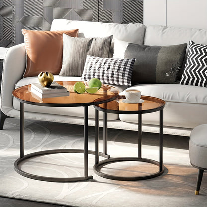 Coffee Table shown in the Tea Glass - Black option