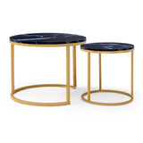 Black + Golden + Metal + MDF