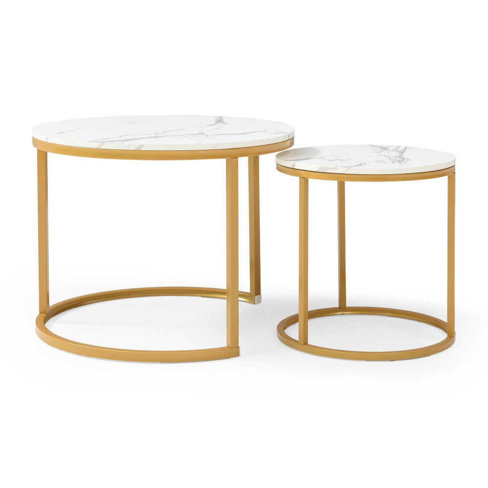 2-Piece Set Space-Saving Coffee Table, Living Room Center Table detail image - detail view 14