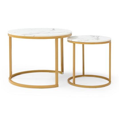 2-Piece Set Space-Saving Coffee Table, Living Room Center Table detail image - detail view 14