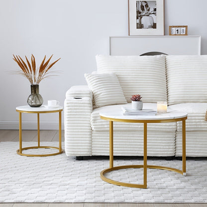 2-Piece Set Space-Saving Coffee Table, Living Room Center Table detail image - detail view 7