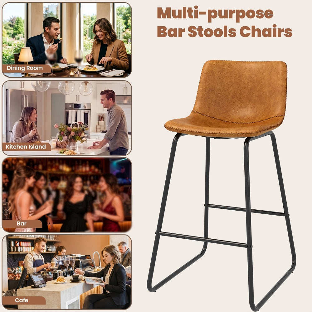 2-Piece Set Upholstered Bar Stool for Kitchen and Living Room detail image - detail view 10