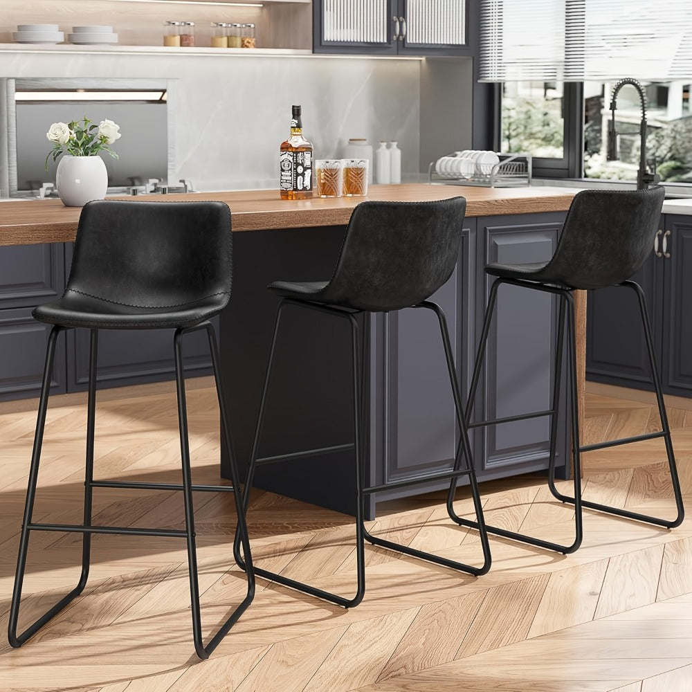 2-Piece Set Upholstered Bar Stool for Kitchen and Living Room detail image - detail view 15