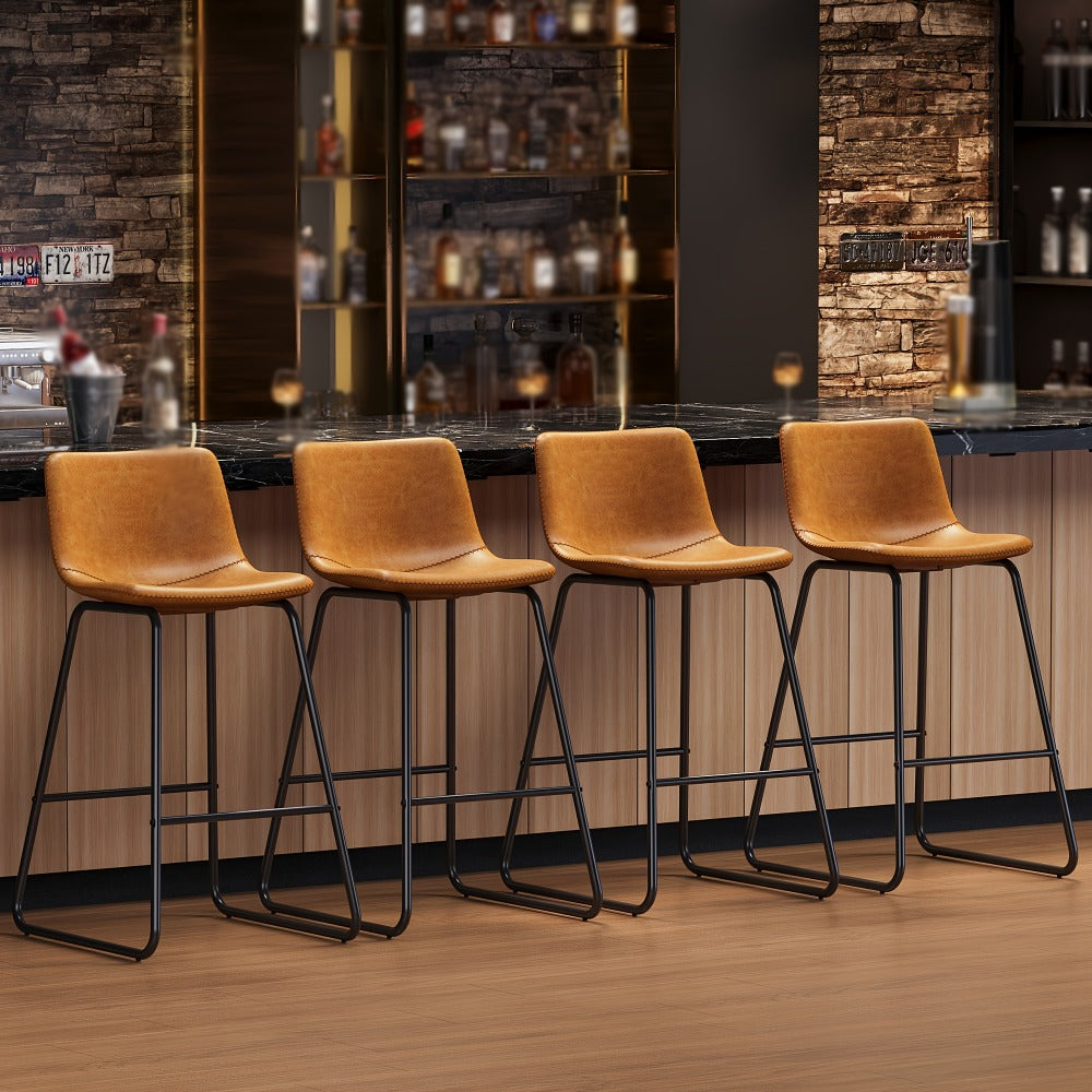 2-Piece Set Upholstered Bar Stool for Kitchen and Living Room detail image - detail view 16