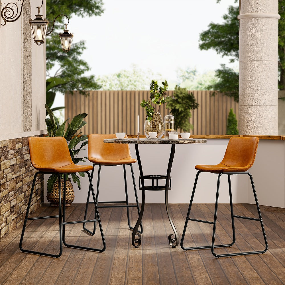 2-Piece Set Upholstered Bar Stool for Kitchen and Living Room detail image - detail view 18
