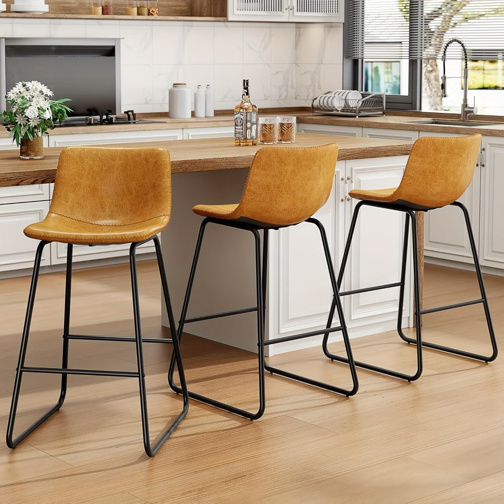 2-Piece Set Upholstered Bar Stool for Kitchen and Living Room detail image - detail view 20