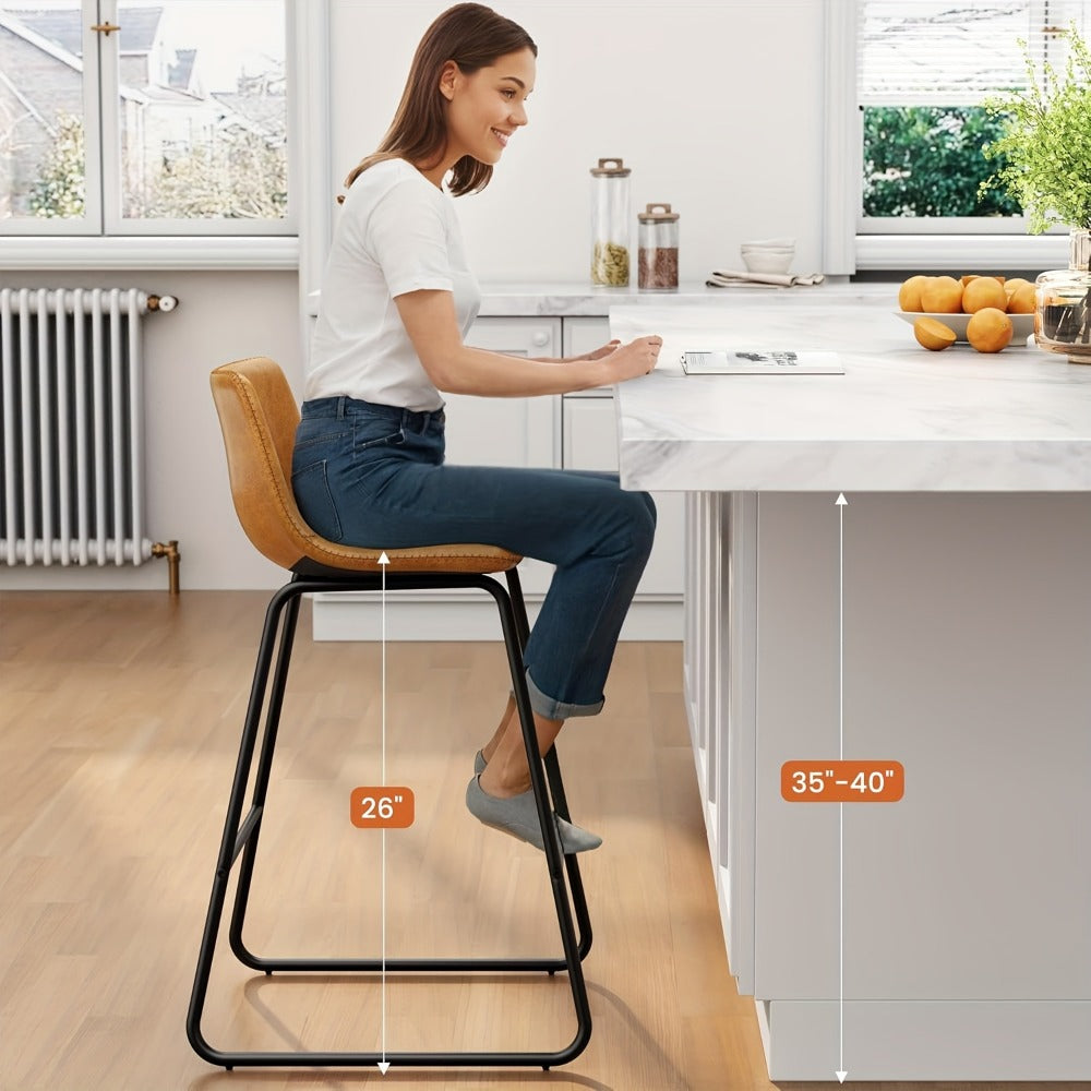 2-Piece Set Upholstered Bar Stool for Kitchen and Living Room detail image - detail view 24