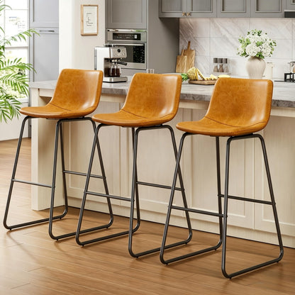 2-Piece Set Upholstered Bar Stool for Kitchen and Living Room detail image - detail view 25