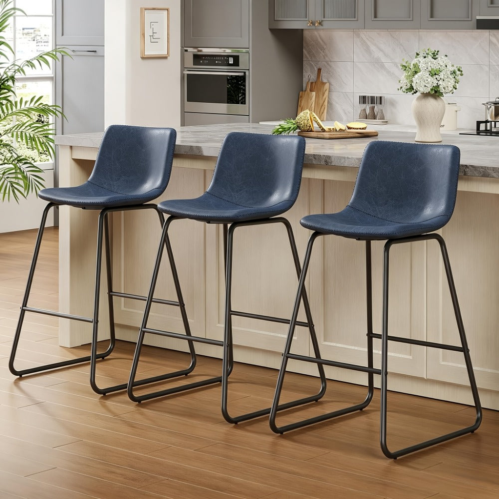 2-Piece Set Upholstered Bar Stool for Kitchen and Living Room detail image - detail view 3
