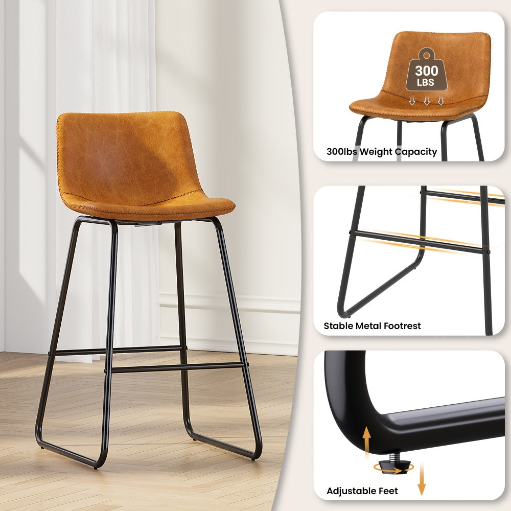 2-Piece Set Upholstered Bar Stool for Kitchen and Living Room detail image - detail view 6