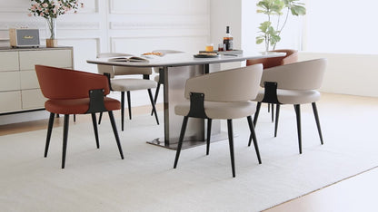 2-Piece Set Upholstered Dining Chair, Upholstered Side Chair for Kitchen detail image - detail view 12