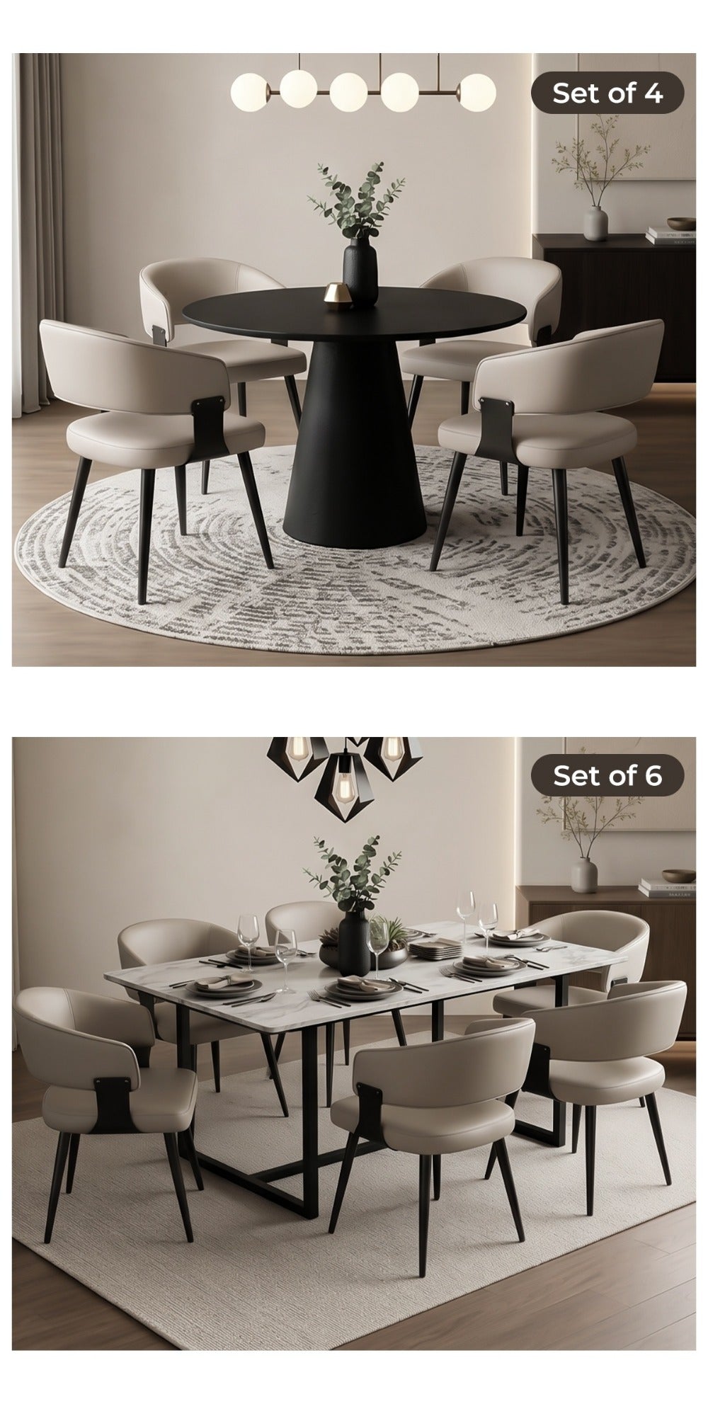 2-Piece Set Upholstered Dining Chair, Upholstered Side Chair for Kitchen detail image - detail view 15