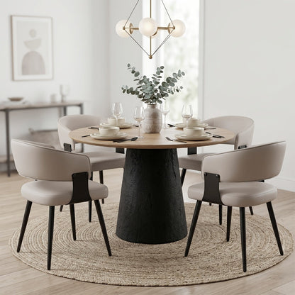 2-Piece Set Upholstered Dining Chair, Upholstered Side Chair for Kitchen detail image - detail view 3