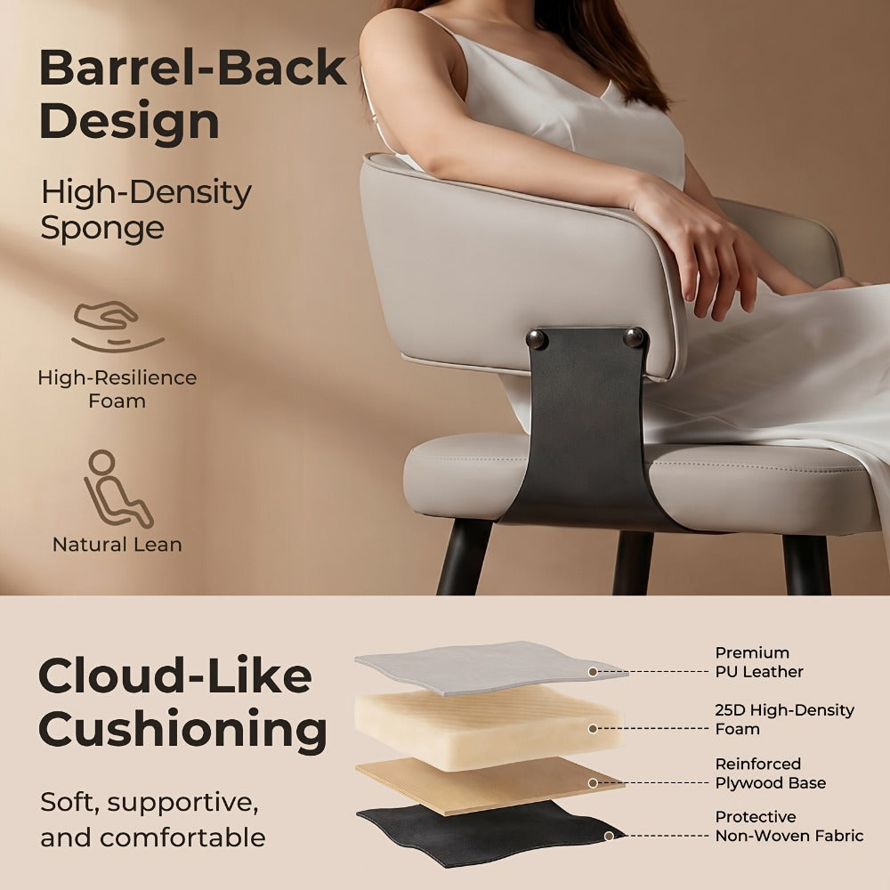 2-Piece Set Upholstered Dining Chair, Upholstered Side Chair for Kitchen detail image - detail view 9