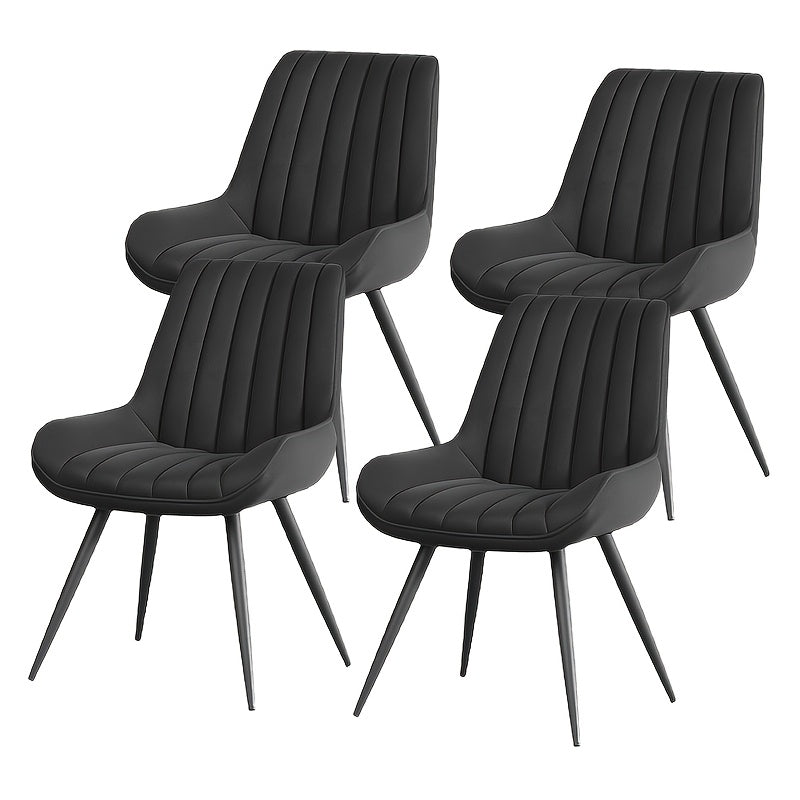 Dining Chair shown in the Black, Set Of 4pcs option