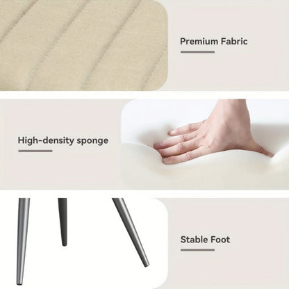2-Piece Set Upholstered Dining Chair with Padded Seat, Kitchen Dining Seat detail image - detail view 12