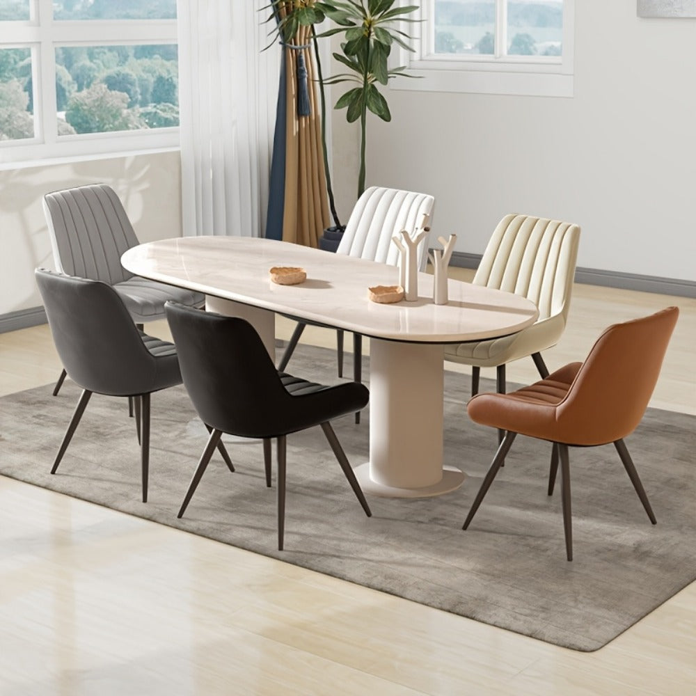 2-Piece Set Upholstered Dining Chair with Padded Seat, Kitchen Dining Seat detail image