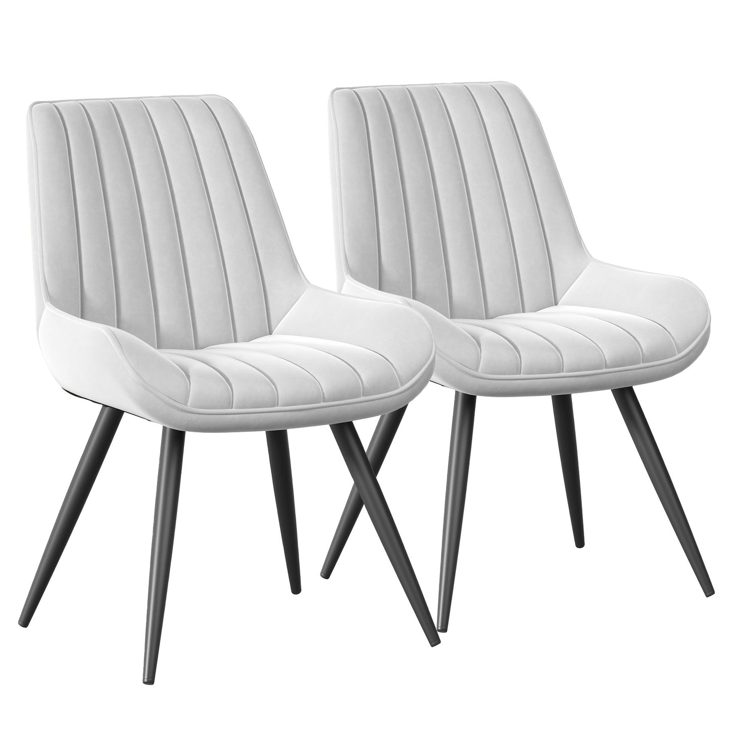 Dining Chair shown in the 【white】, Set Of 2 option