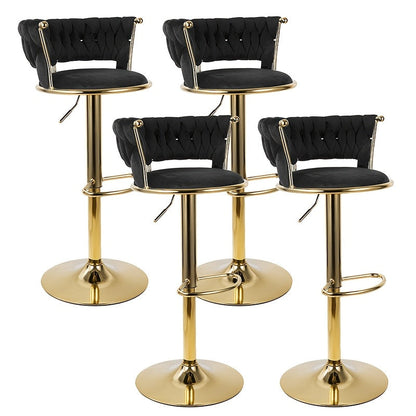 Bar Stool shown in the Black, Set Of 4pcs option
