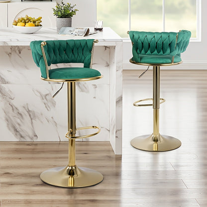 Bar Stool shown in the Green, Set Of 2 option