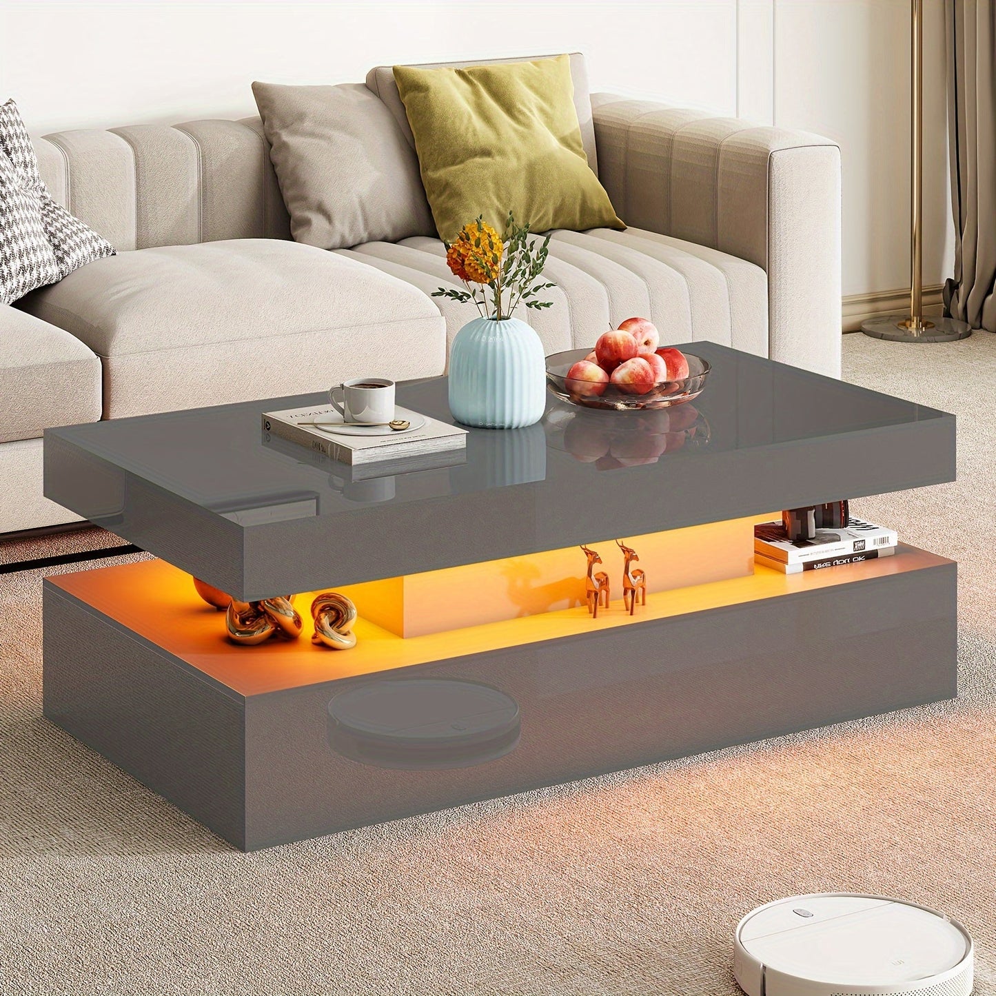Coffee Table shown in the Grey, 40in option