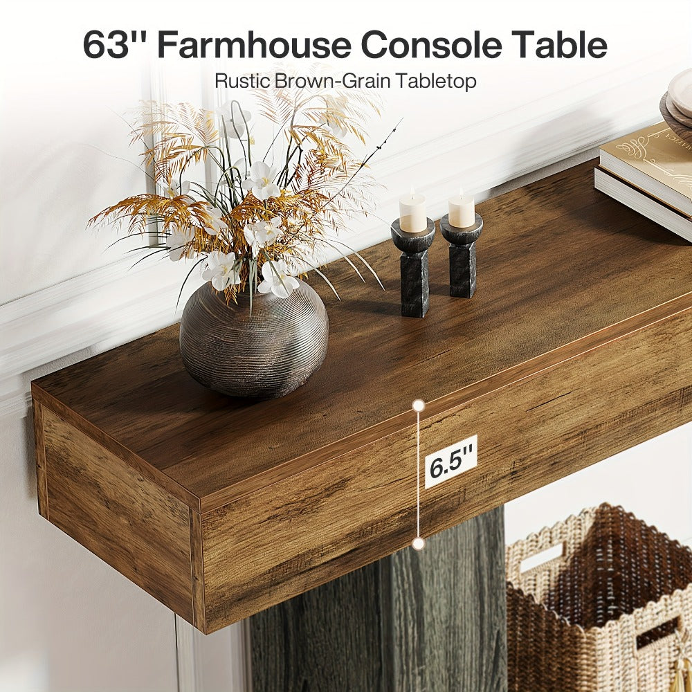 2-Tier Console Table, Narrow Entryway Table for Work, Display, and Everyday Use detail image - detail view 14