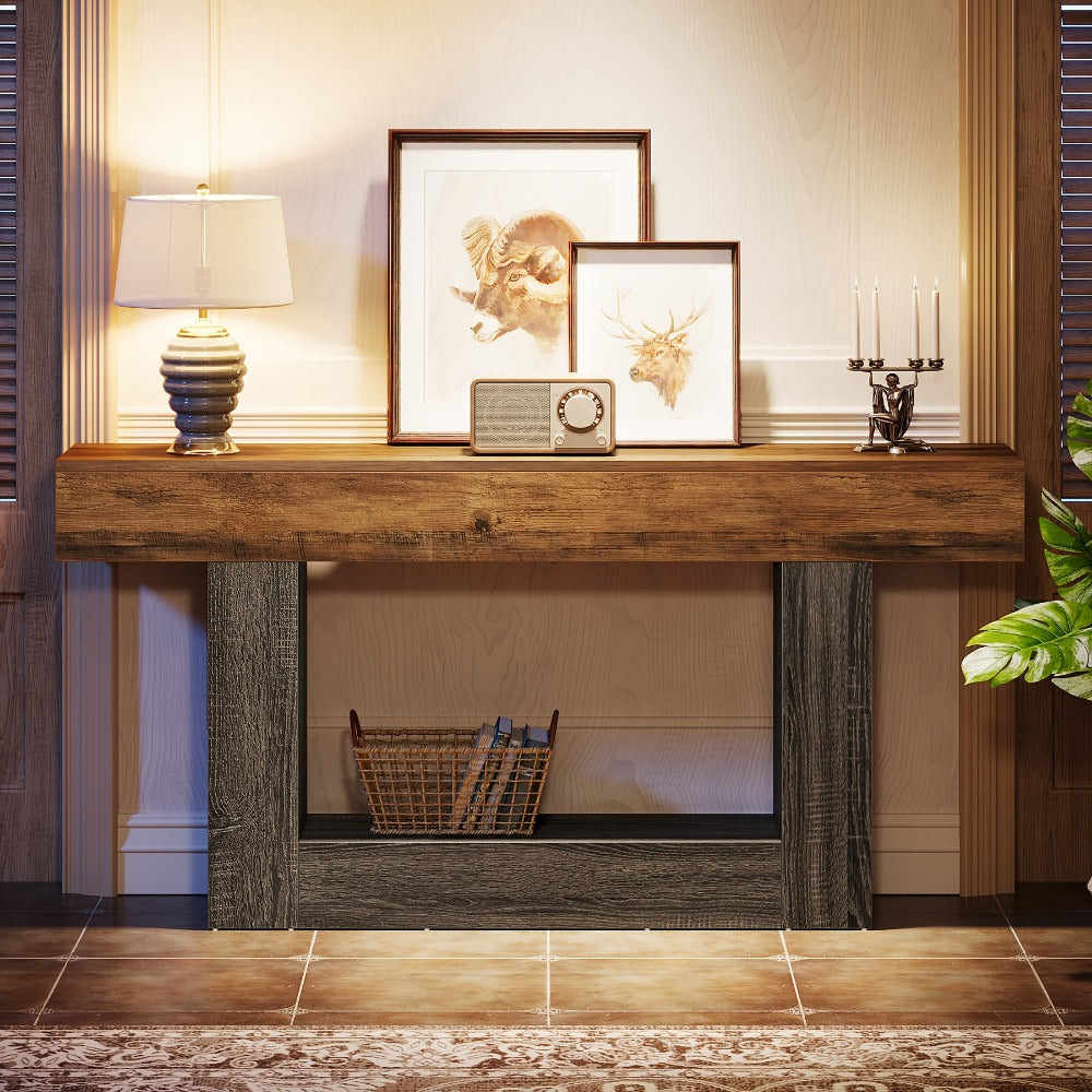 Console Table shown in the Light Gray option
