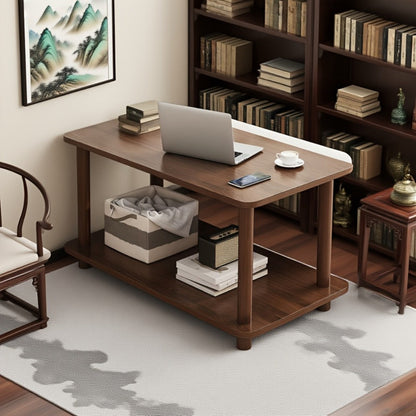 2-Tier Faux Marble Side Table with Multiple Color Options, Living Room End Table detail image - detail view 7